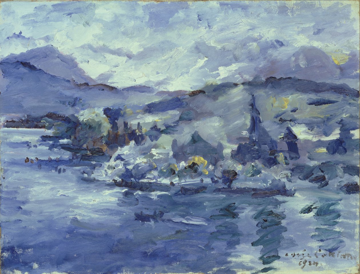 Tarde en el lago de Lucerna de Lovis Corinth