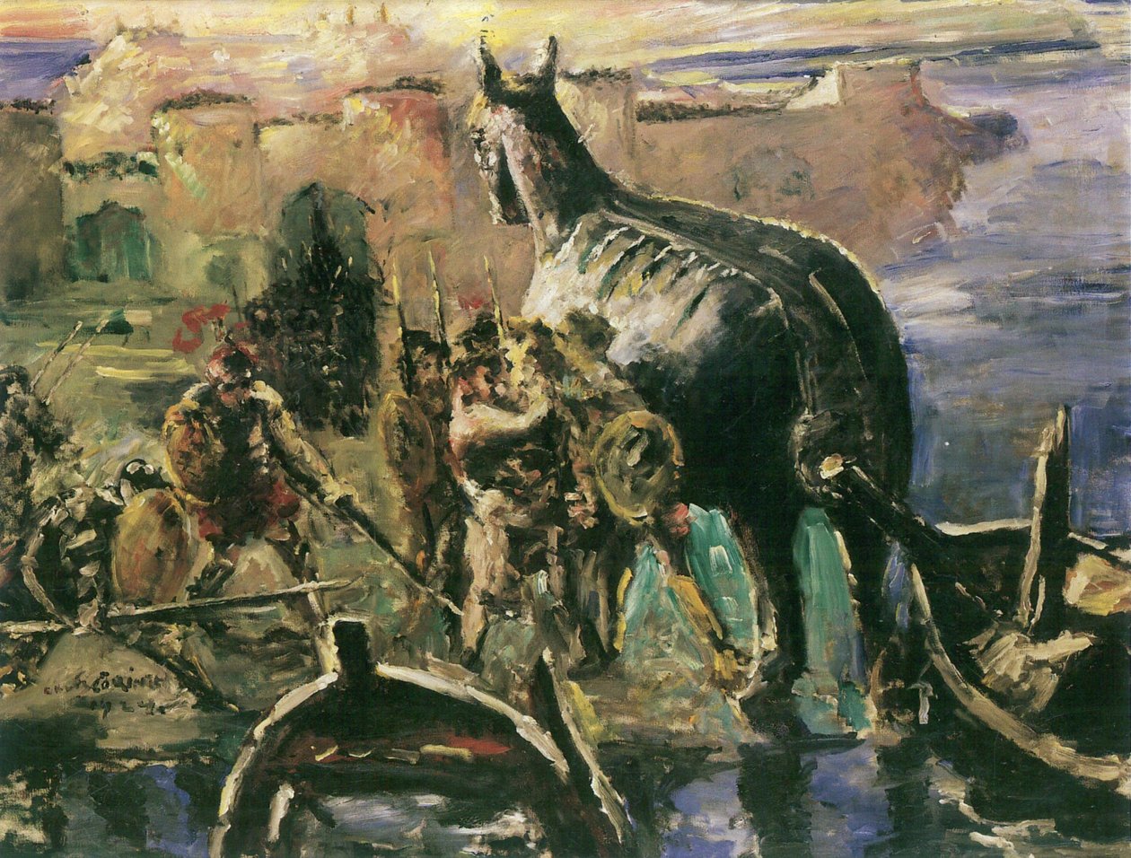 El caballo de Troya de Lovis Corinth