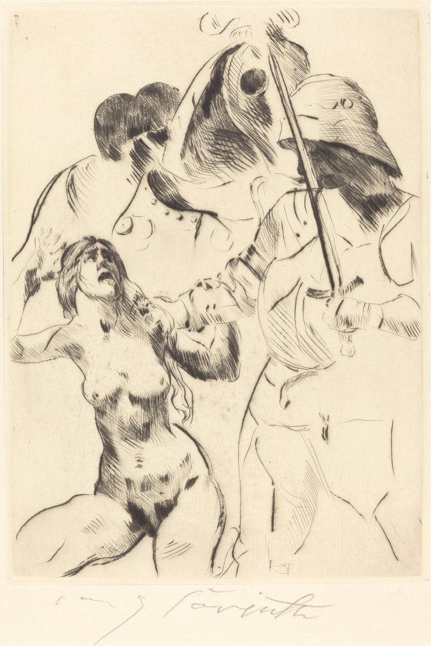 Rapto III de Lovis Corinth