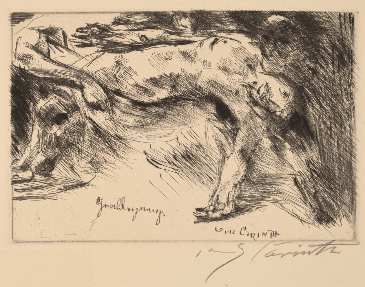 Grablegung Entierro, 1921-1922 de Lovis Corinth