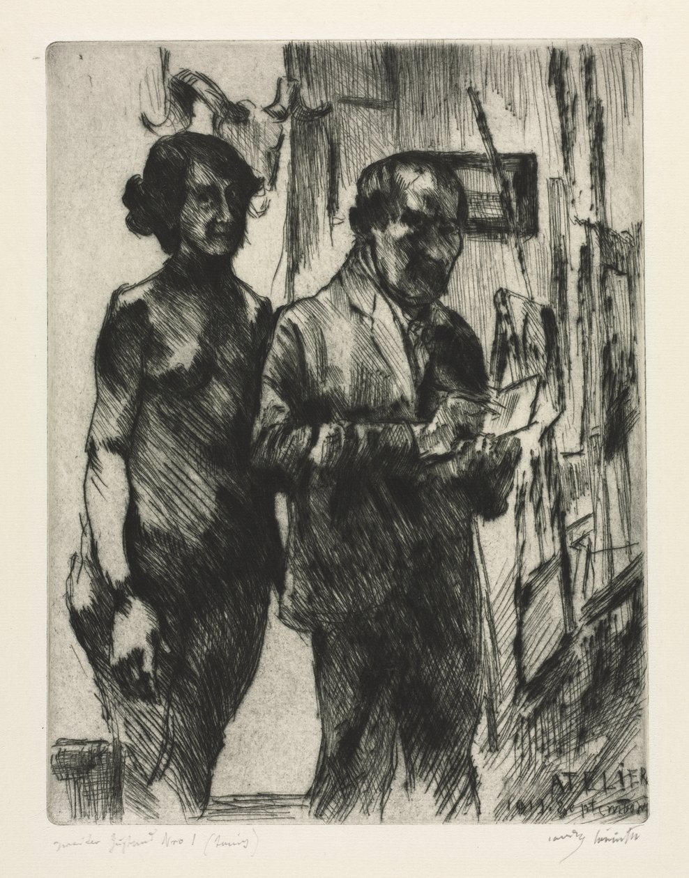 In the Studio de Lovis Corinth