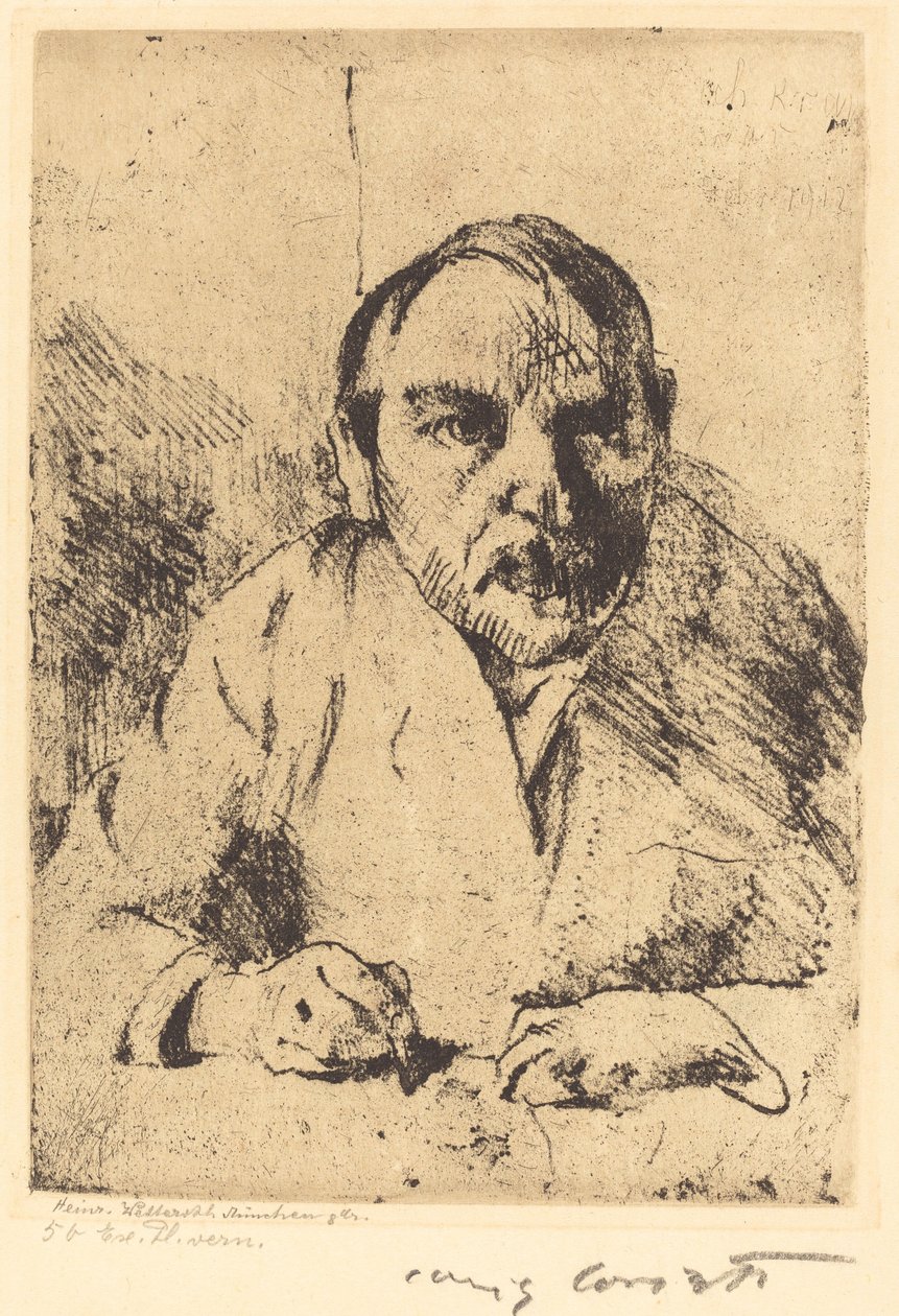 Autorretrato, 1912 de Lovis Corinth