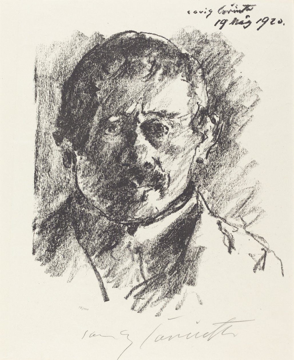 Autorretrato, 1920 de Lovis Corinth