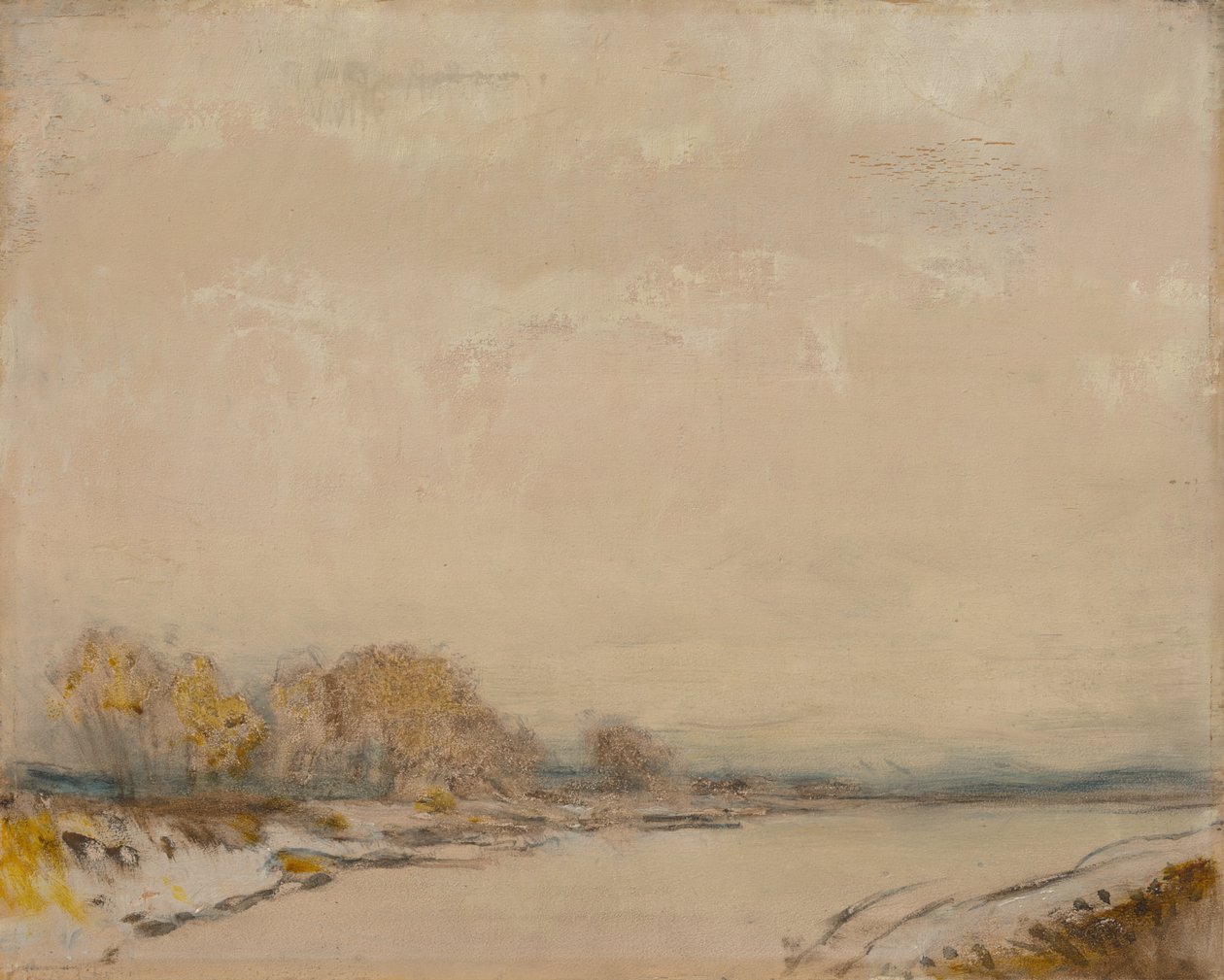 Paisaje con un río de Laszlo Mednyanszky