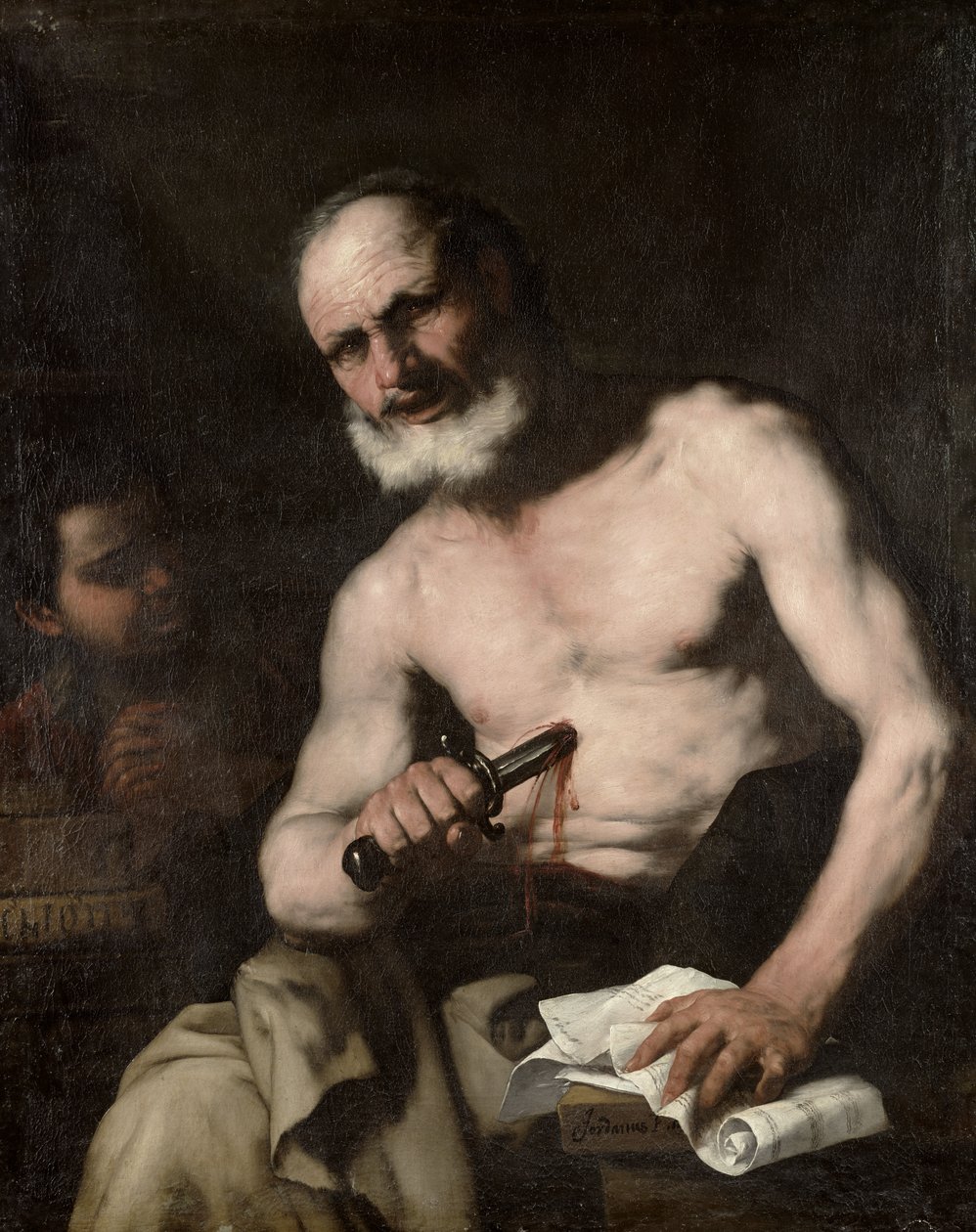 Catón de Útica (95-46 a.C.) de Luca Giordano