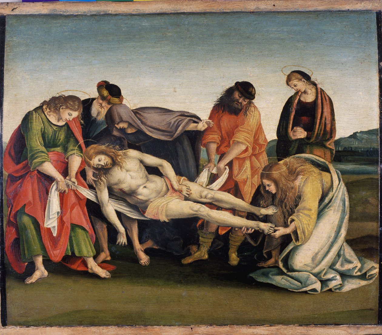 Cristo siendo llevado a su tumba de Luca Signorelli