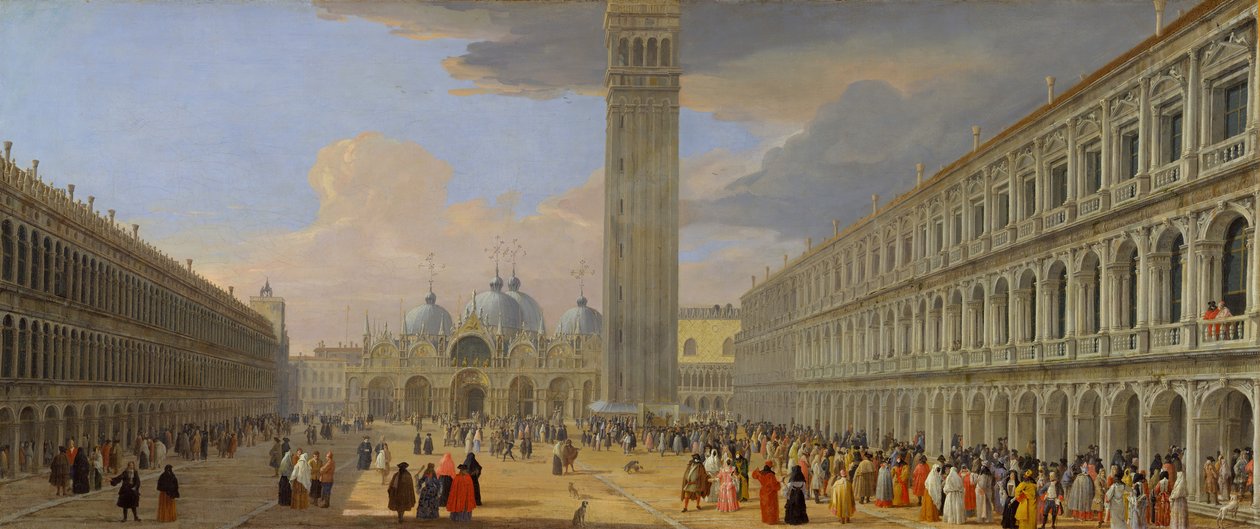 Piazza San Marco, Venecia, ca. 1709. de Luca Carlevarijs