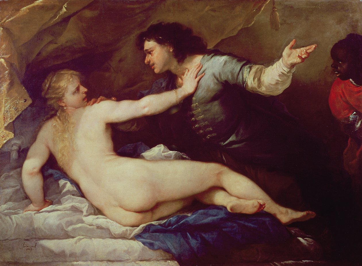 Lucrecia y Tarquino de Luca Giordano