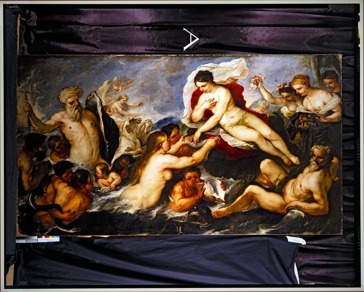 Neptuno y Anfitrite (óleo sobre lienzo) de Luca Giordano