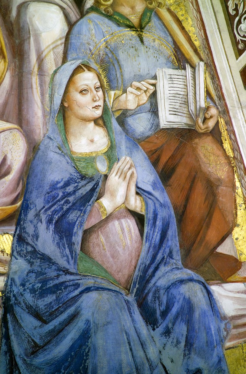 Apóstoles, detalle de la Virgen de Luca Signorelli