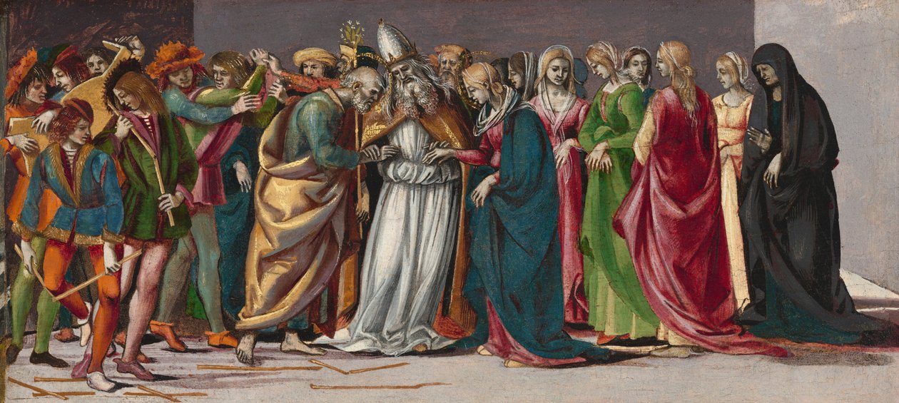 El matrimonio de la Virgen de Luca Signorelli