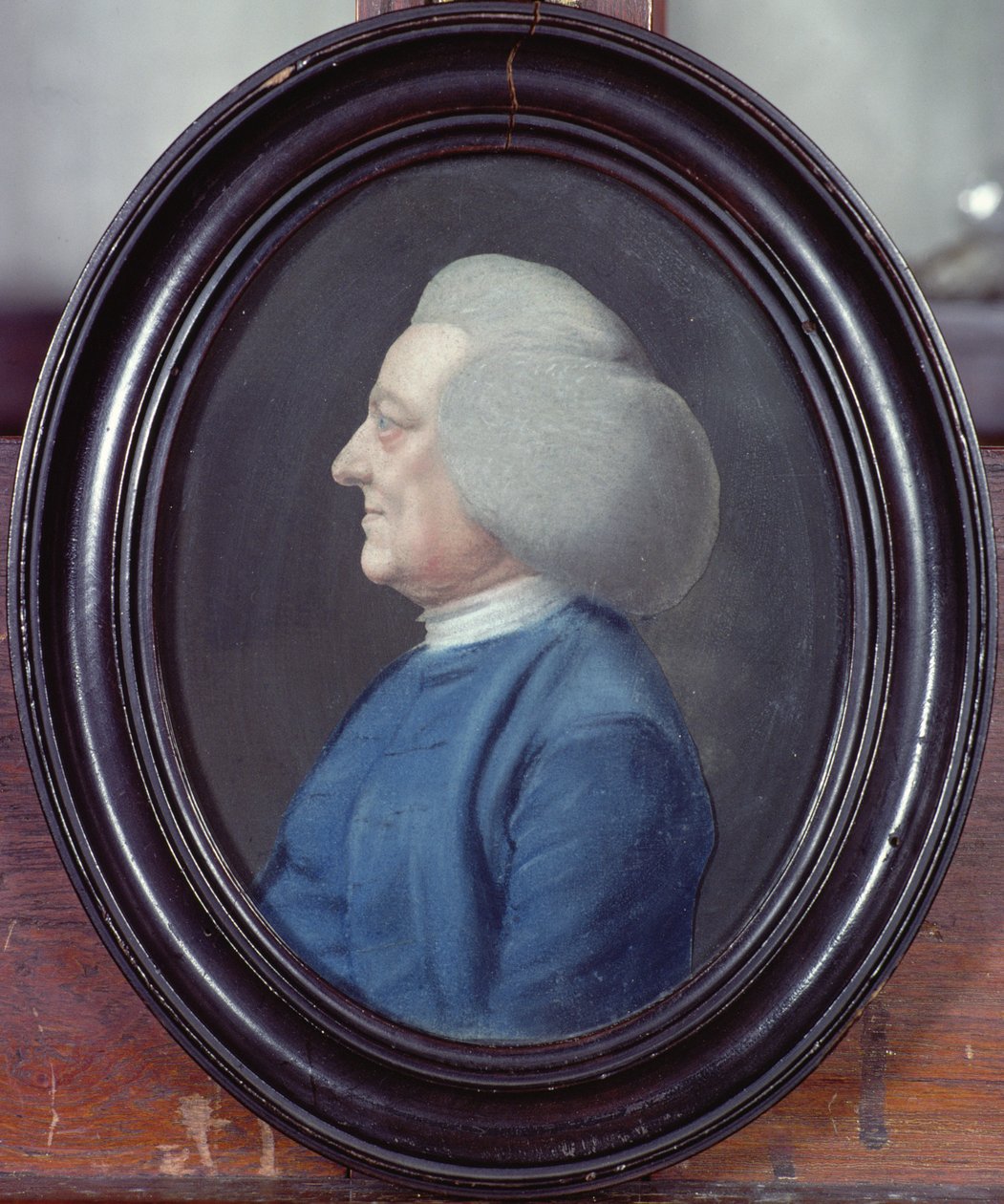 Retrato de un hombre con abrigo azul de Lucas Bateman