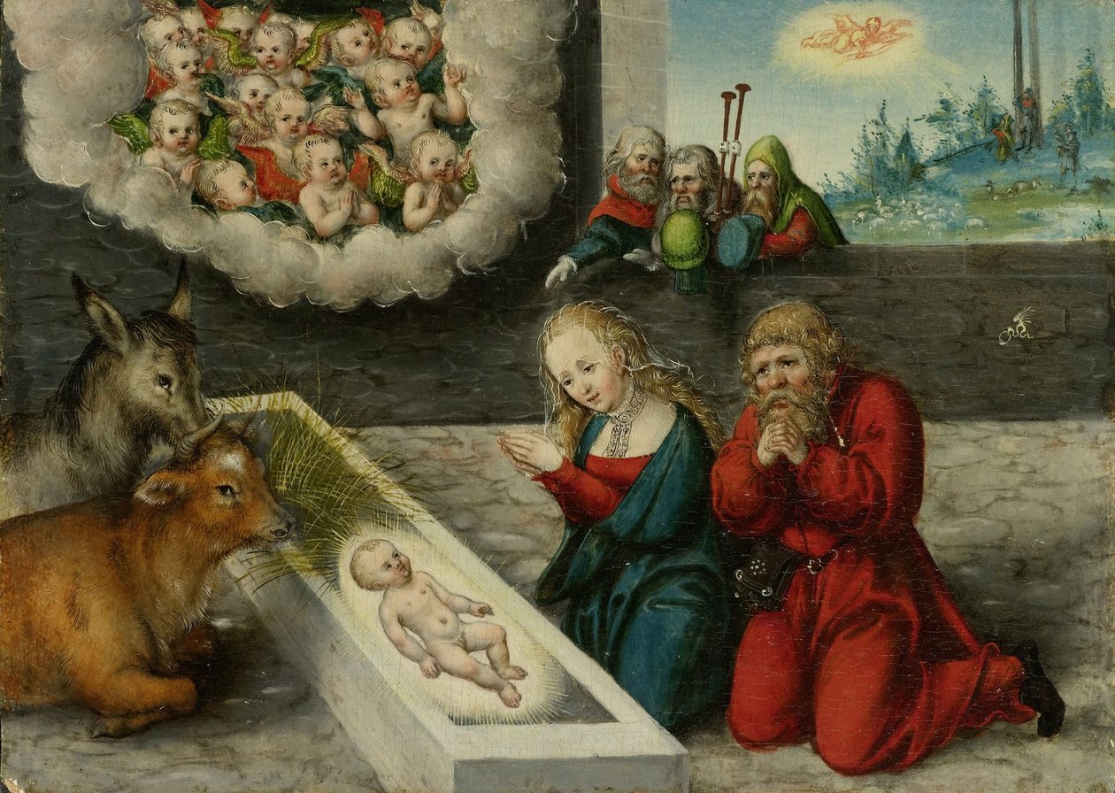 Adoración de Cristo de Lucas Cranach the Elder
