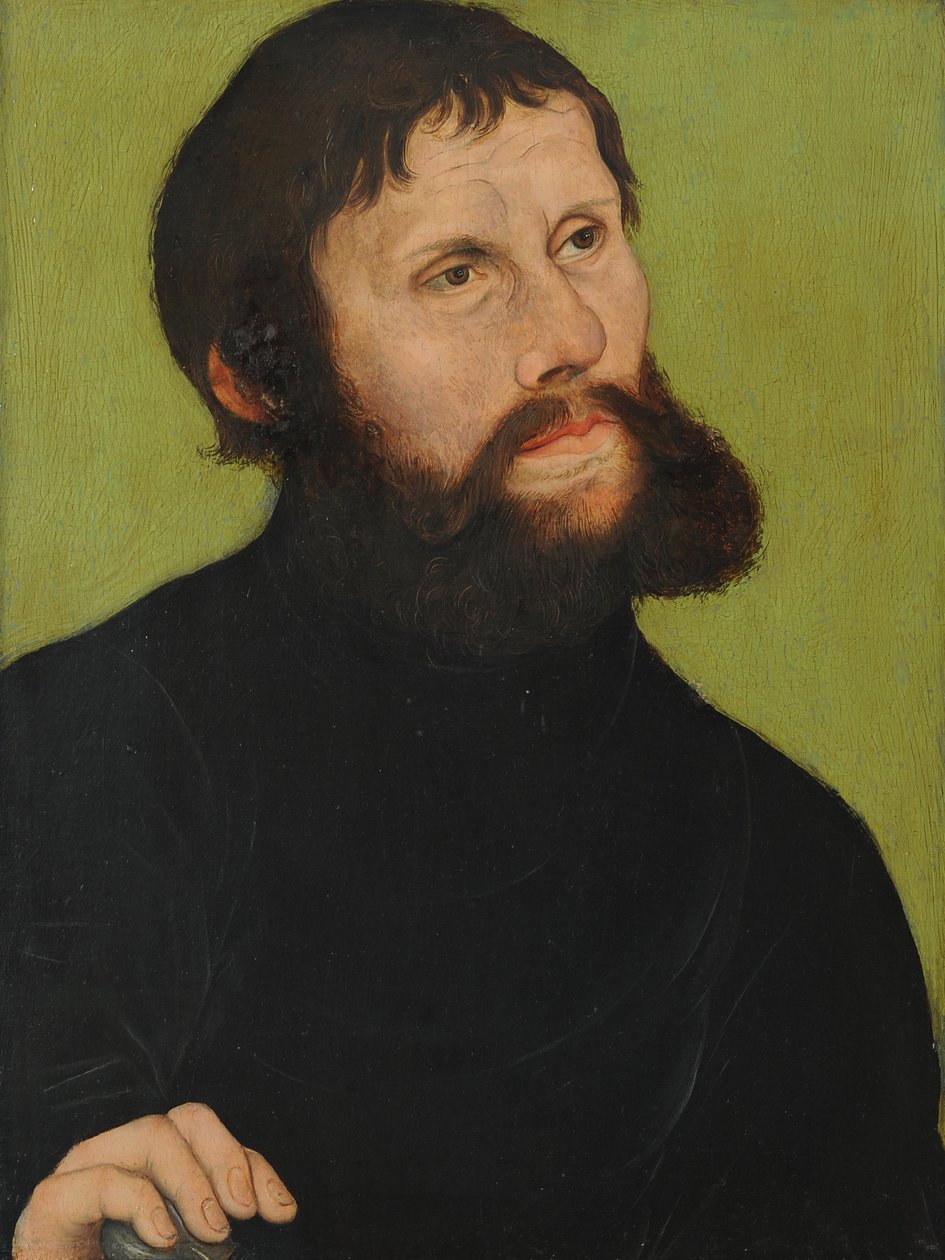 Retrato de Lutero como Junker Jörg de Lucas Cranach the Elder