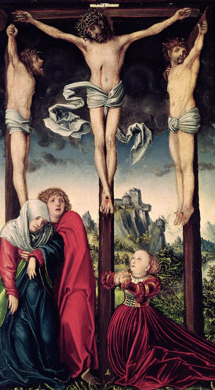 Cristo en la cruz de Lucas Cranach the Elder