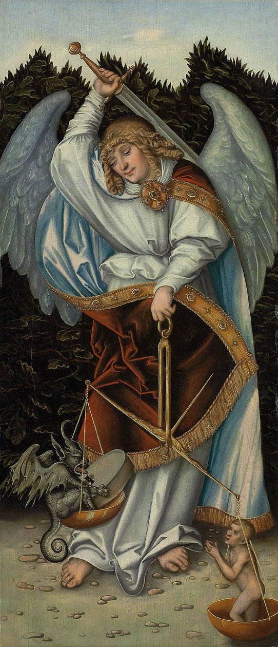 Arcángel Miguel de Lucas Cranach the Elder