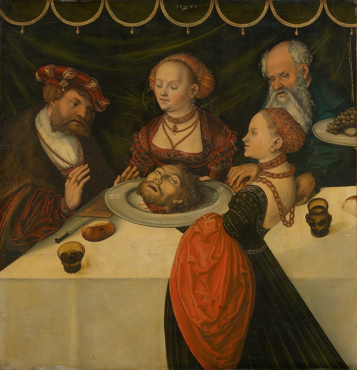 El banquete de Herodes de Lucas Cranach the Elder
