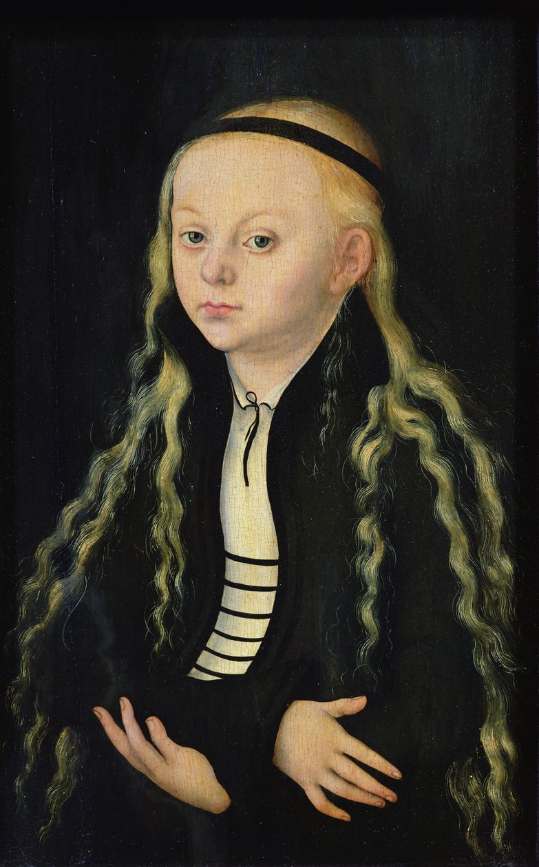 Retrato de una niña, posiblemente Magdalena Luther (1529-42) de Lucas Cranach the Elder
