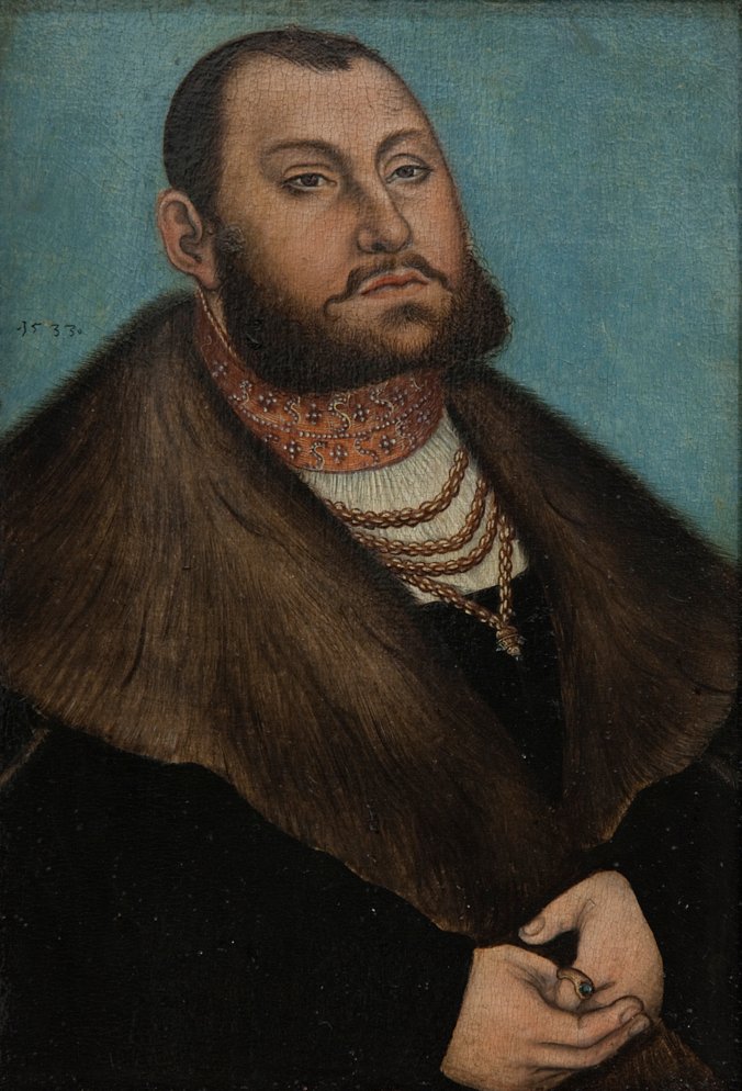 Retrato del Elector Juan Federico el Magnánimo de Sajonia de Lucas Cranach the Elder