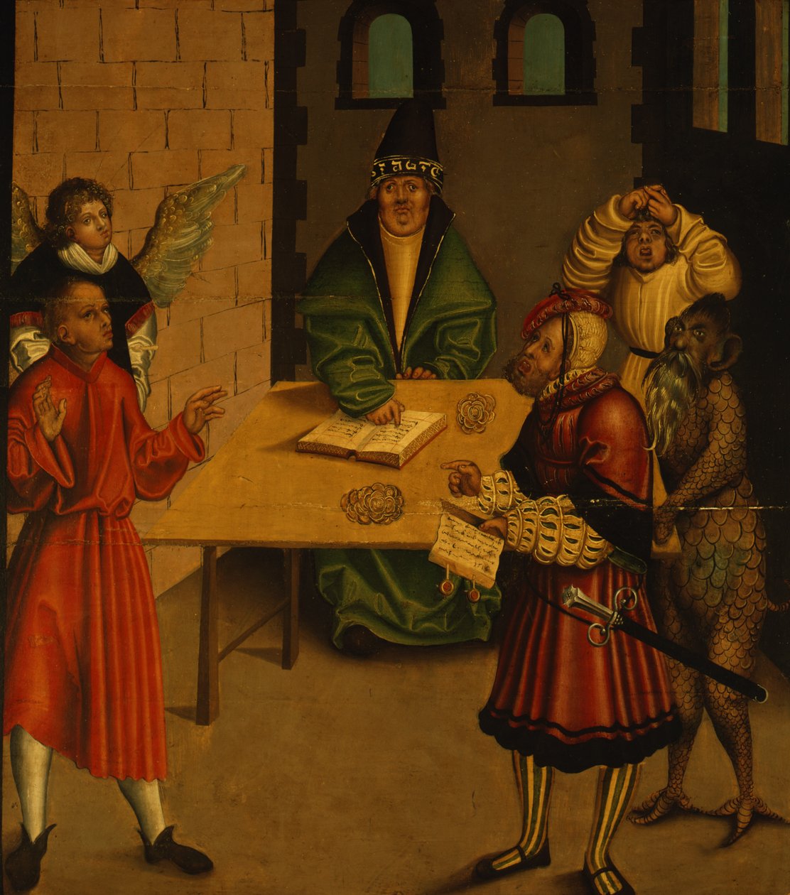 Los Diez Mandamientos, 1516 de Lucas Cranach the Elder