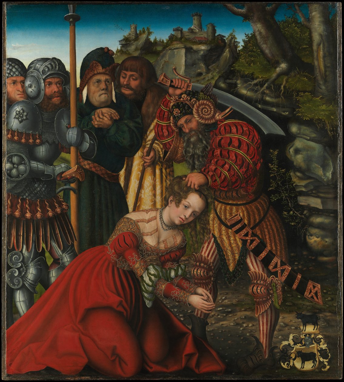 El martirio de Santa Bárbara de Lucas Cranach the Elder