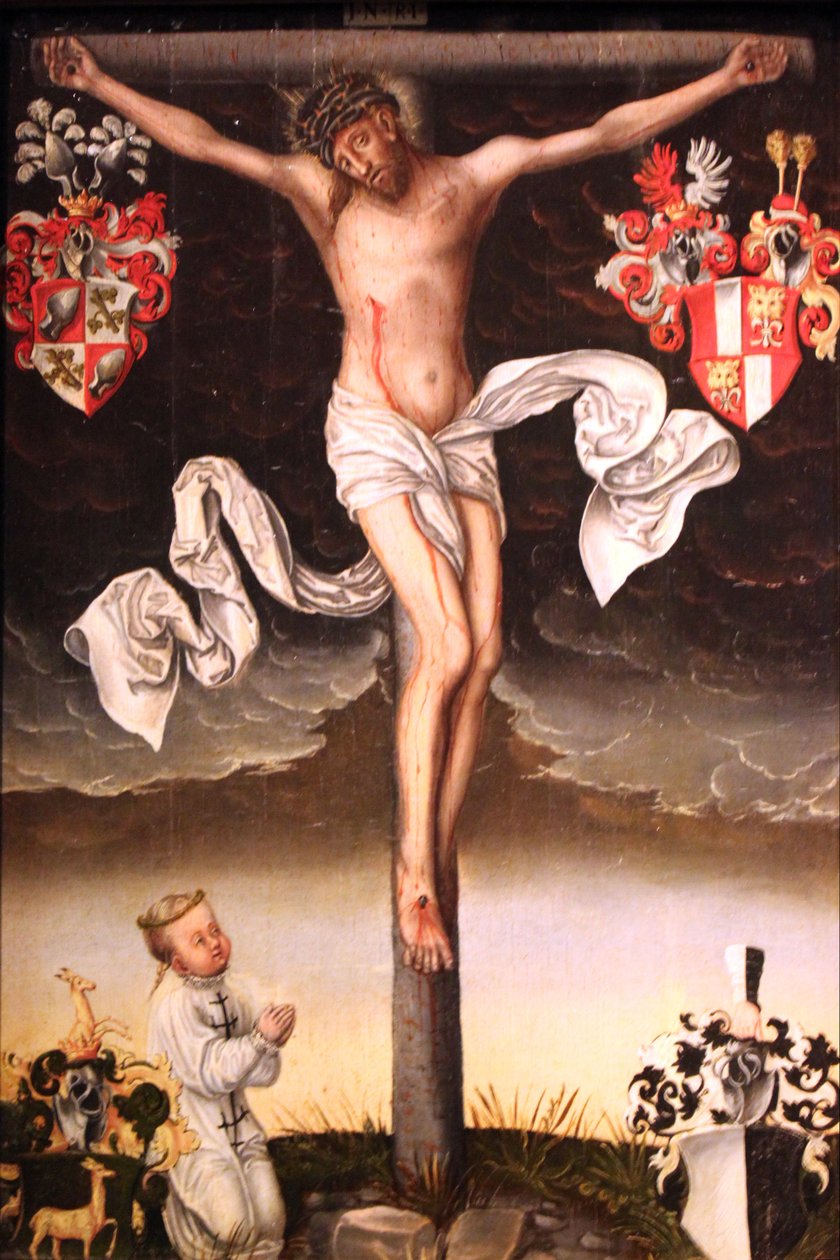 Epitafio de un niño en sudario de Lucas Cranach the Younger