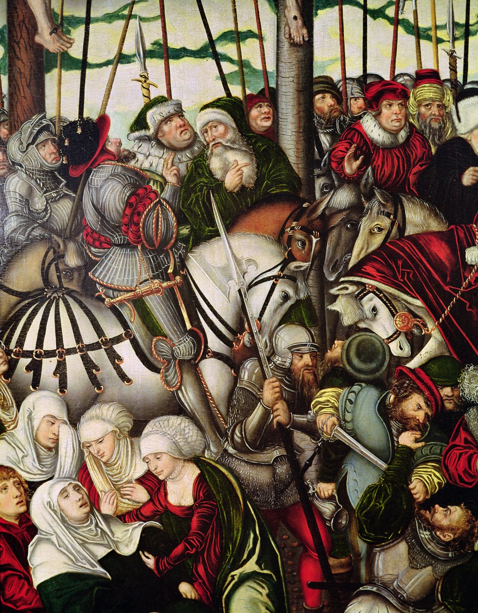 Calvario (detalle) de Lucas Cranach the Elder