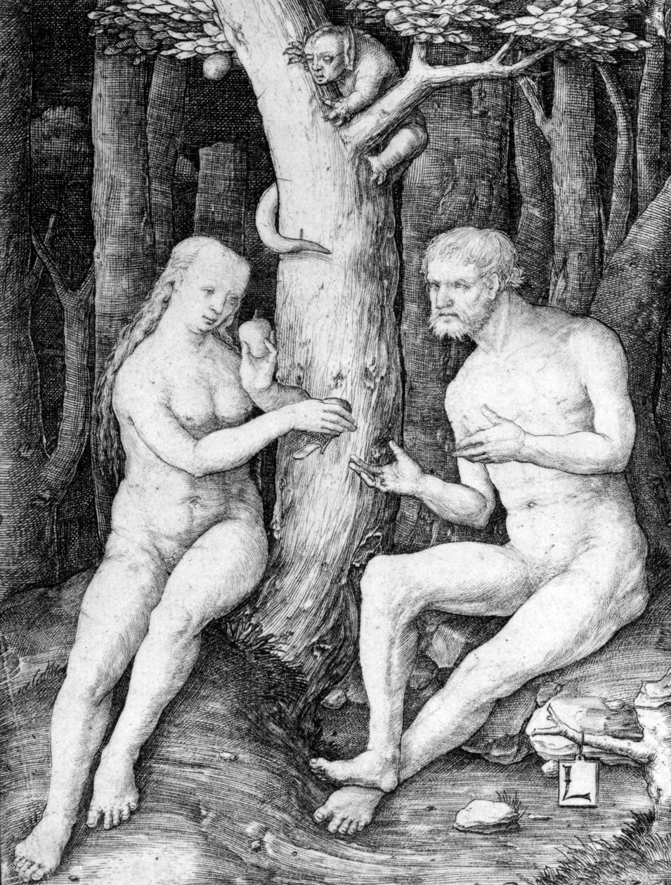 Adán y Eva, c.1506 de Lucas van Leyden