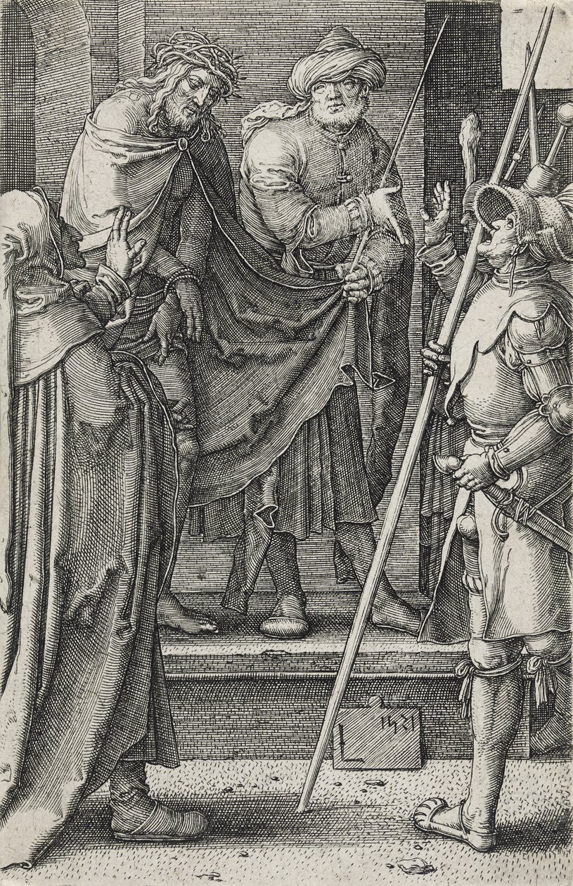 Ecce Homo, 1521 (grabado en papel verjurado) de Lucas van Leyden