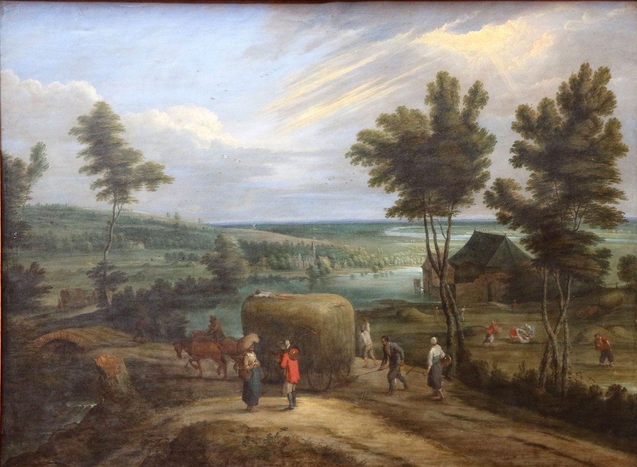 Paisaje de verano, la siega de Lucas van Uden