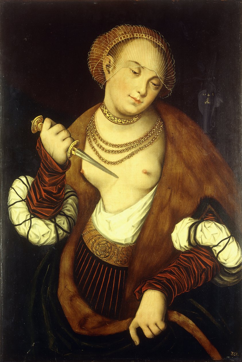 Lucrecia, 1548 de Lucas Cranach