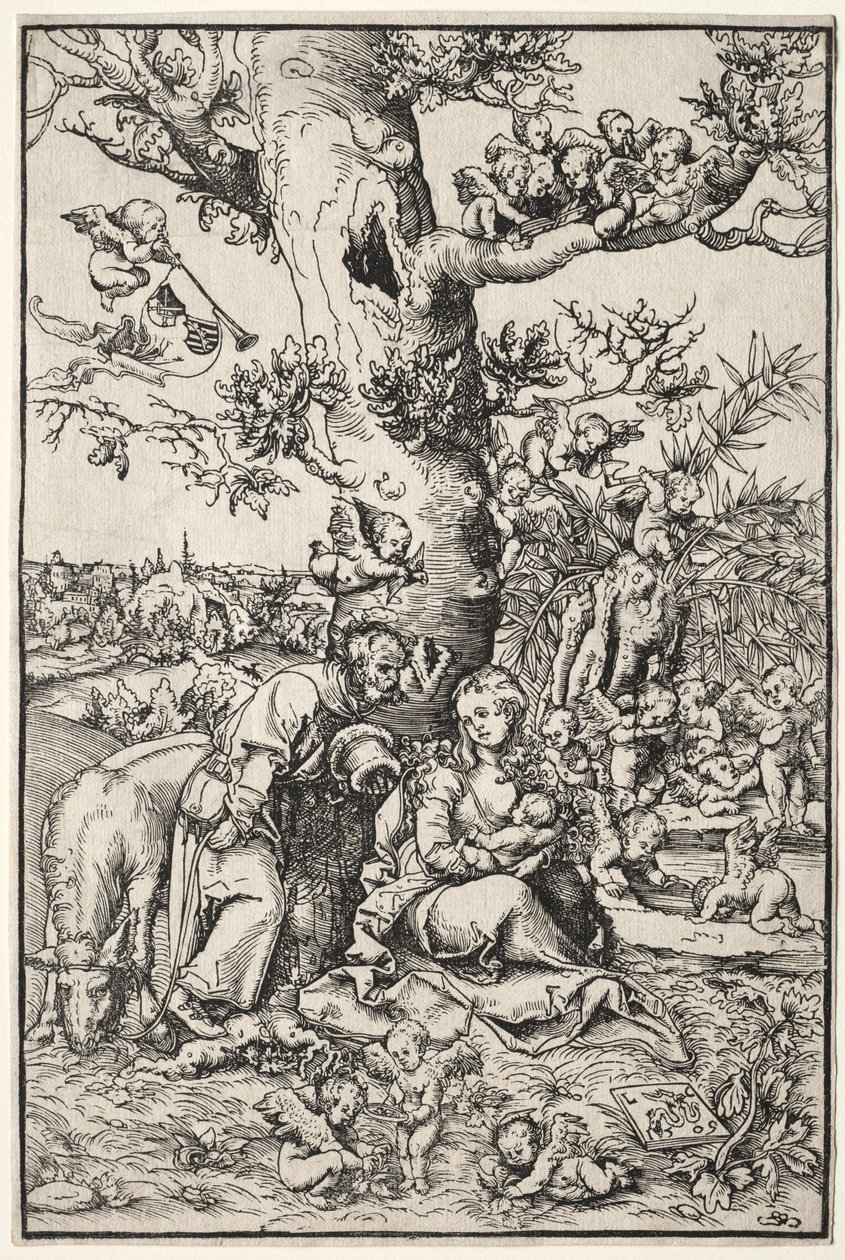 Descanso en la Huida a Egipto de Lucas Cranach