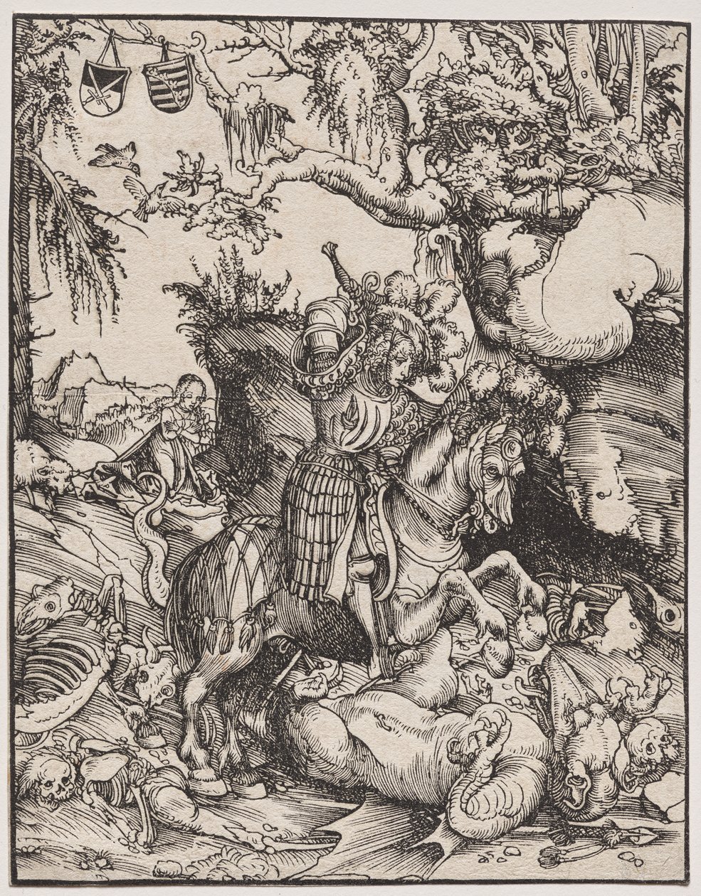 Saint George Slaying the Dragon de Lucas Cranach
