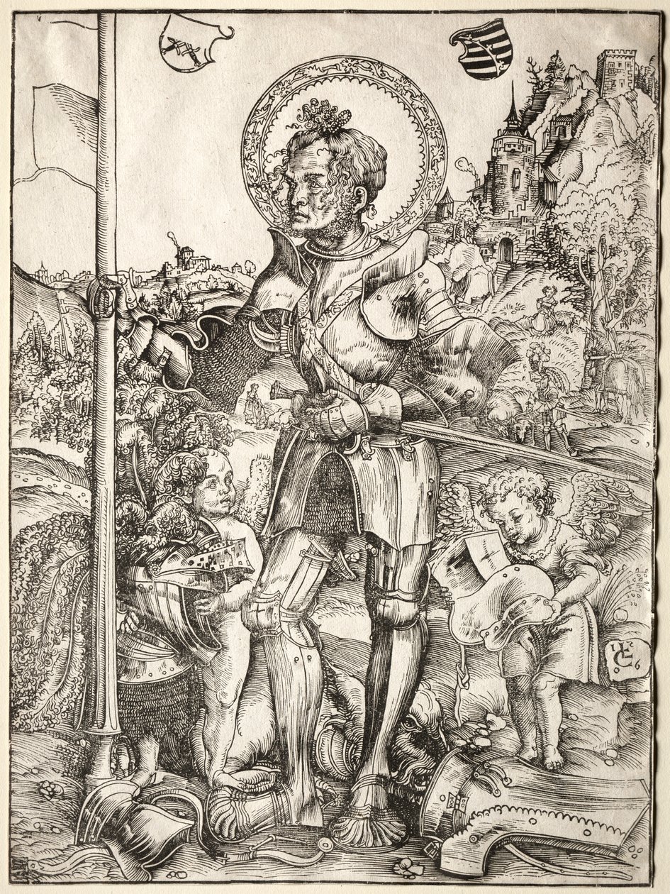San Jorge de pie de Lucas Cranach