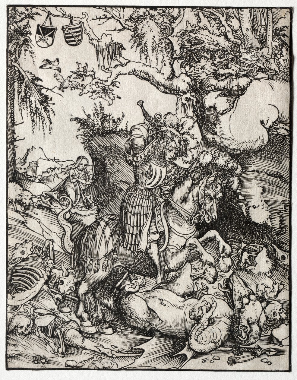 San Jorge Matando al Dragón de Lucas Cranach