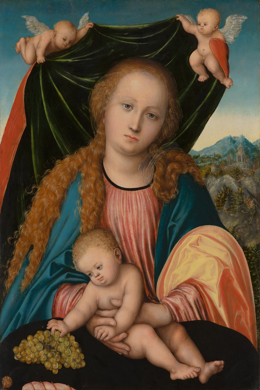 Virgen y niño, c. 1515-20 de Lucas Cranach