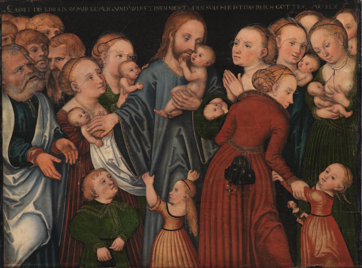 Cristo bendiciendo a los niños de Lucas Cranach d.Æ.