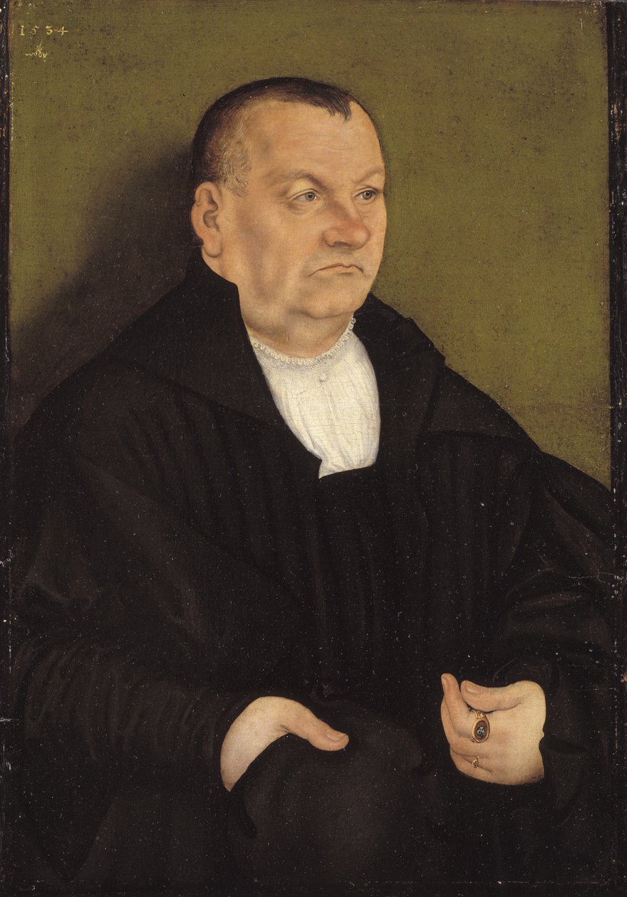 Retrato de un hombre de Lucas Cranach d.Æ.
