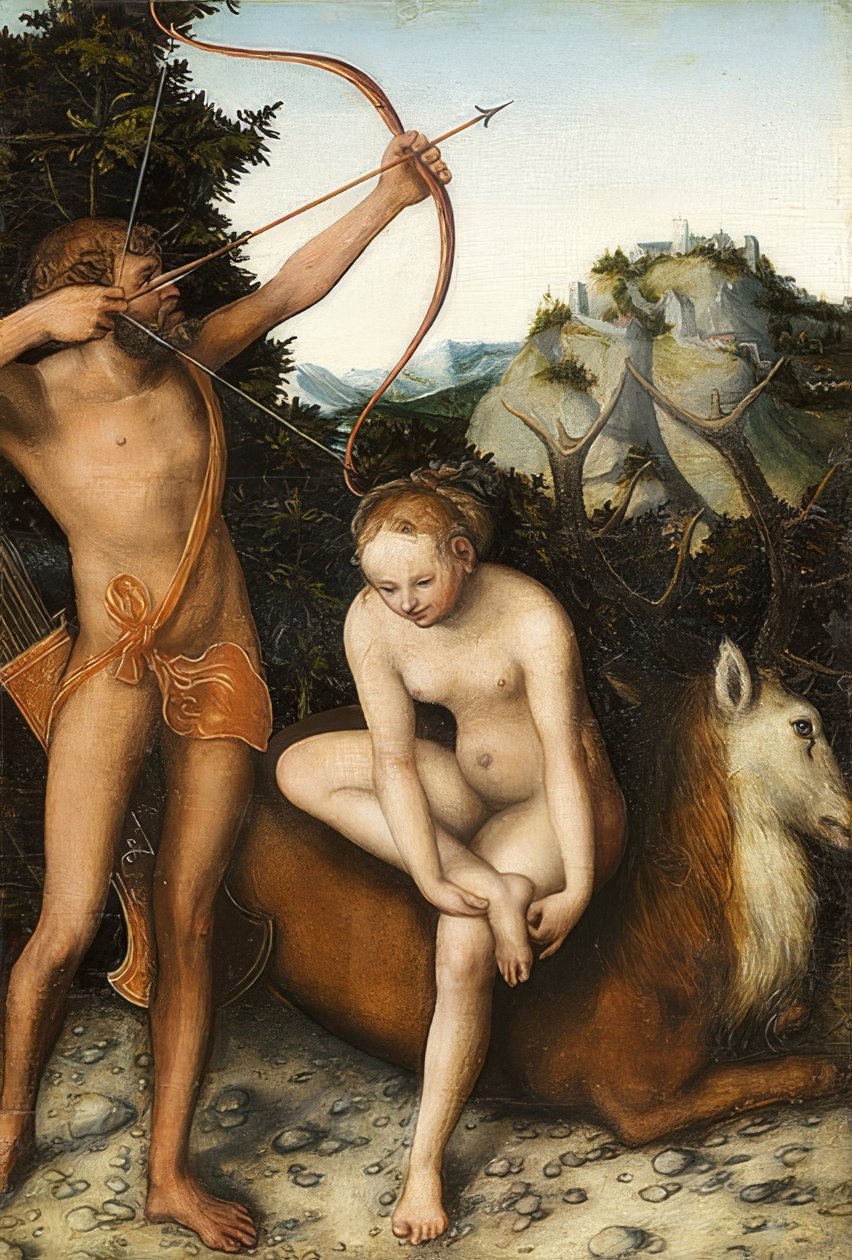 Apolo y Diana de Lucas Cranach the Elder