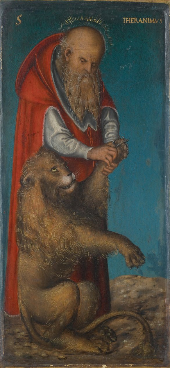 Alemán: Hl. Hieronymus Saint Jerome de Lucas Cranach the Elder