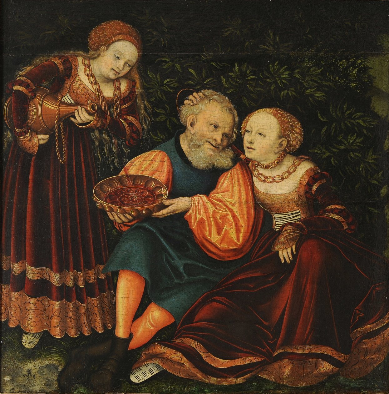 Lot y sus hijas de Lucas Cranach the Elder