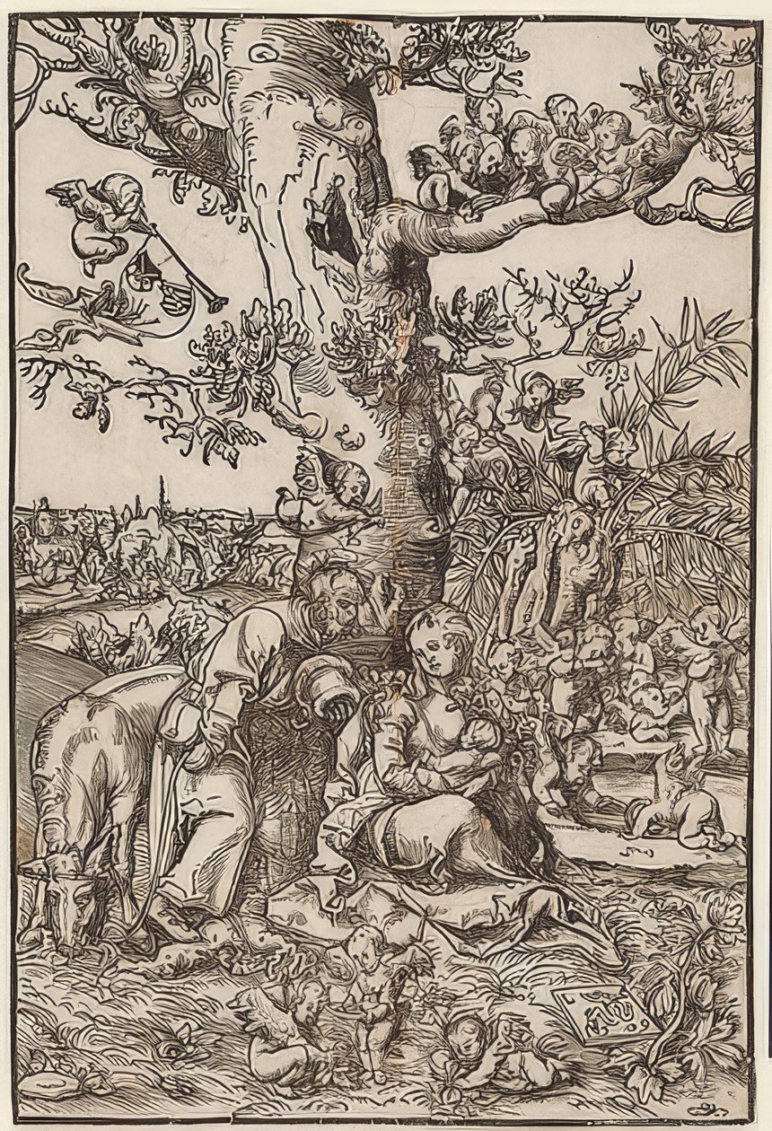 Descanso en la huida de Lucas Cranach the Elder