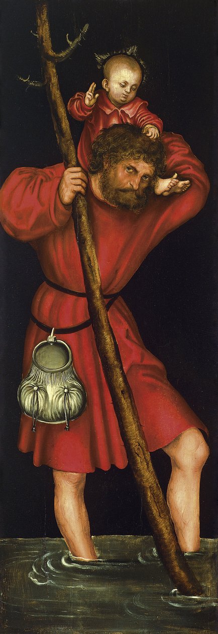 San Cristóbal, ca 1514 de Lucas Cranach the Elder