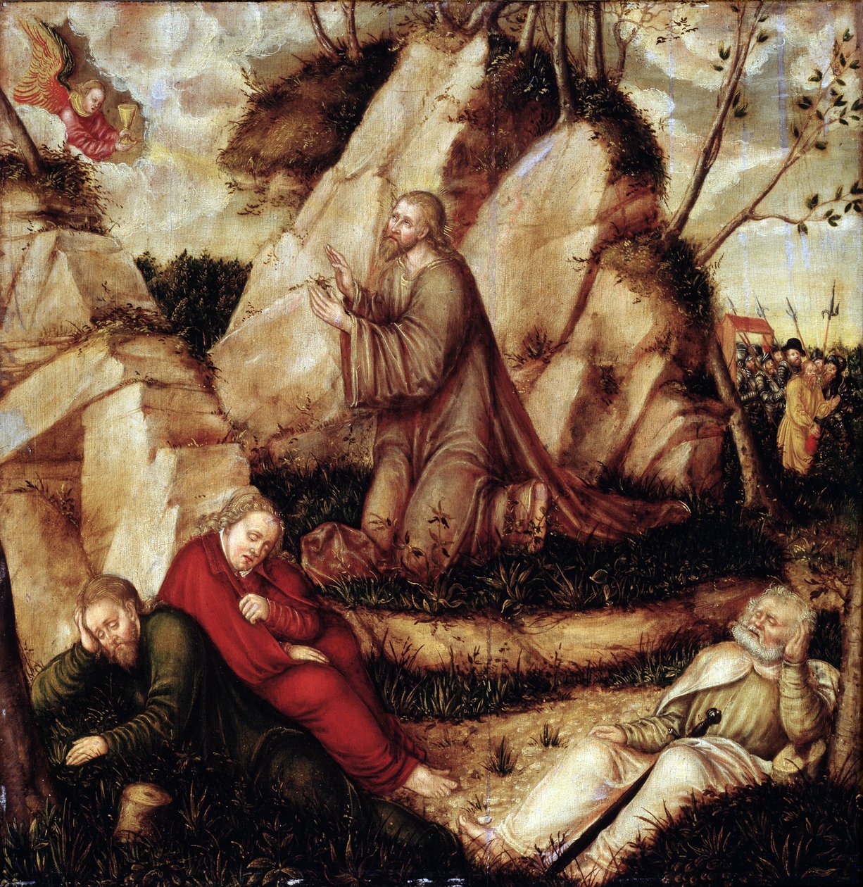 La agonía en el jardín de Lucas Cranach the Elder