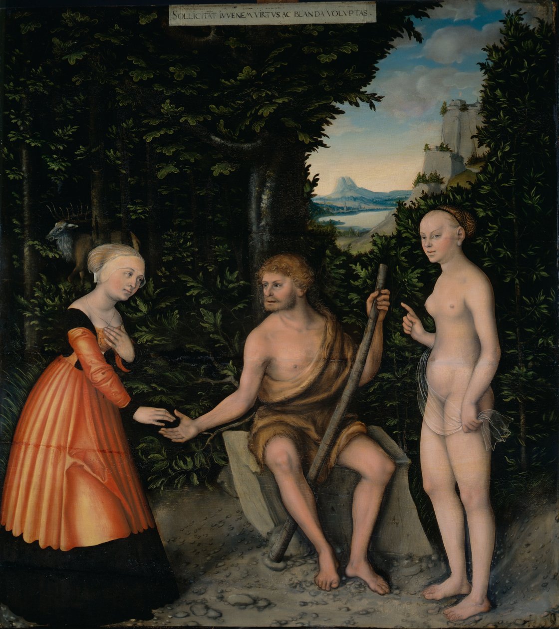La elección de Hércules de Lucas Cranach the Elder