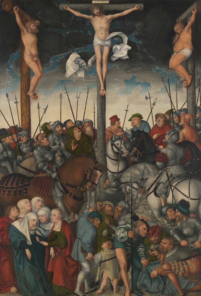 La crucifixión de Lucas Cranach the Elder