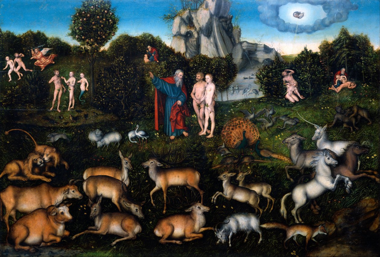 El Jardín del Edén de Lucas Cranach the Elder