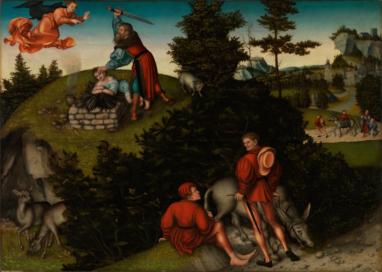 El sacrificio de Abraham de Lucas Cranach the Elder