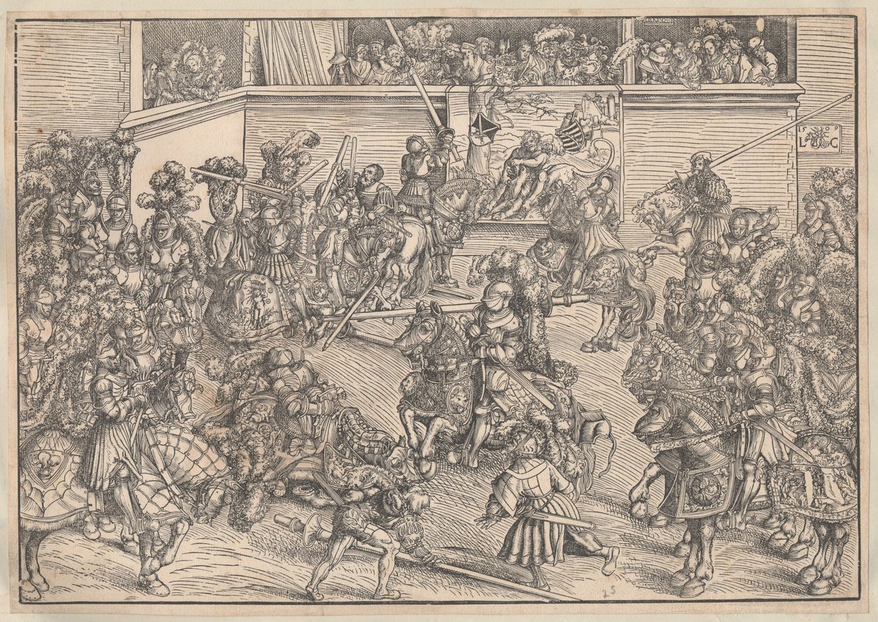 Torneo, 1509 de Lucas Cranach the Elder