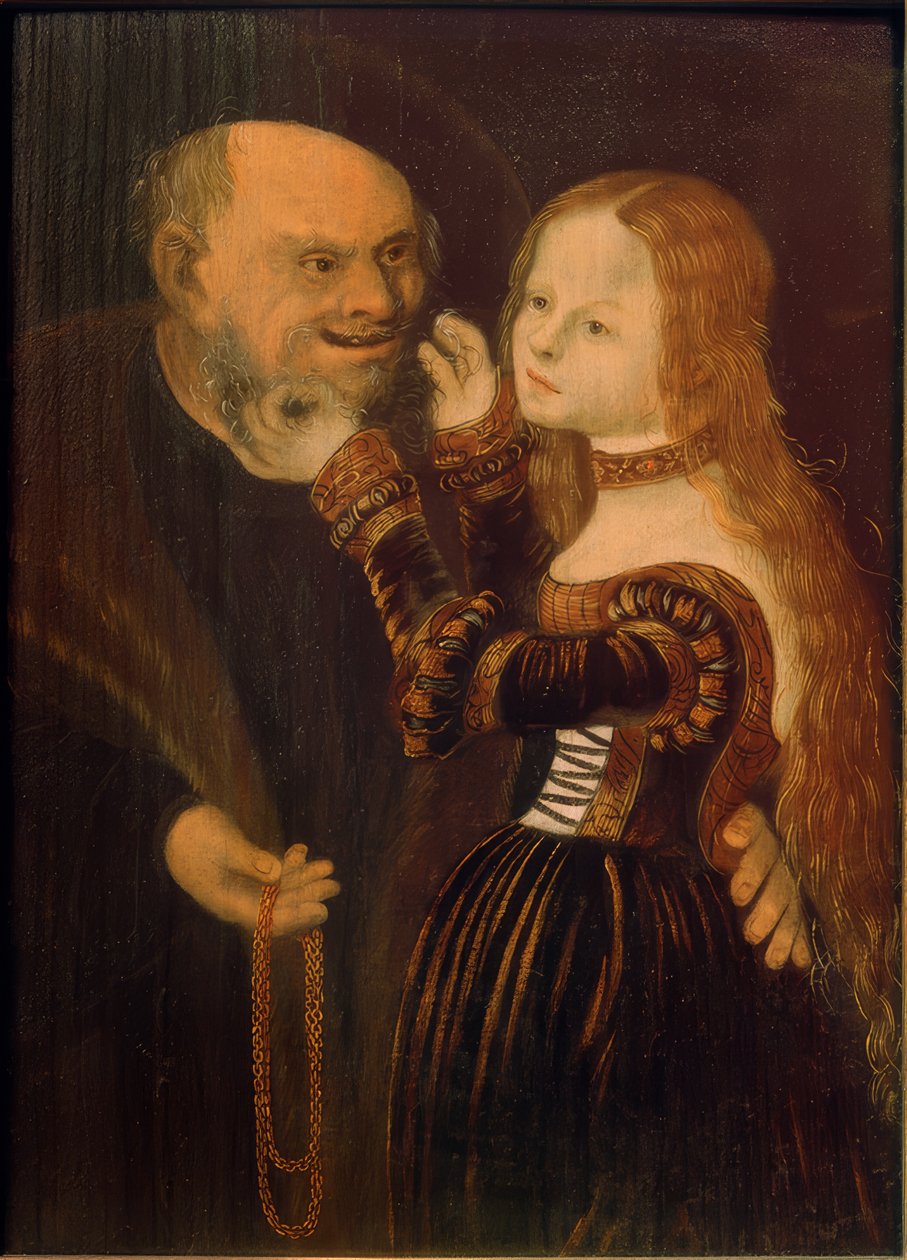 Pareja desigual de Lucas Cranach the Elder